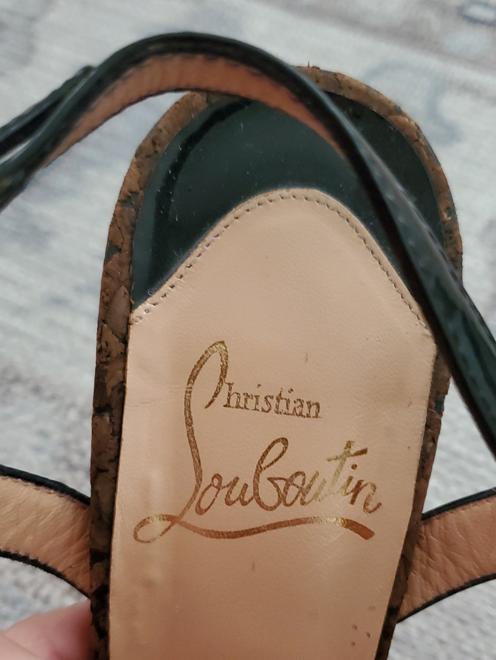 Christian Louboutin Activa Patent Black Stilleto Heels Shoes And Dust Bag Sz38/8 - Picture 4 of 14